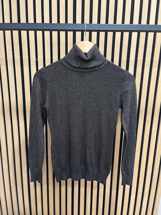 Glitzer Rollkragenpullover