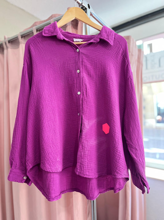 Musselinbluse Langarm
