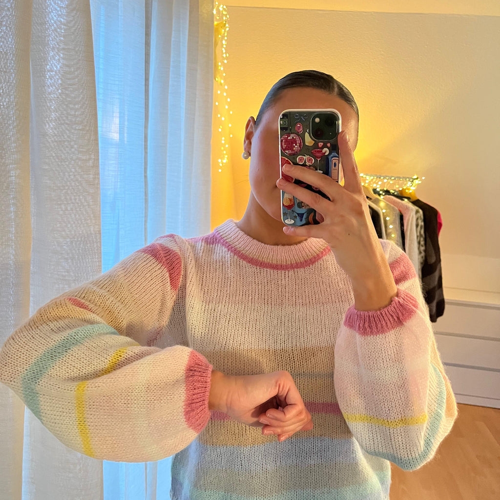 Strickpullover „Ella“ – pastellige Streifenliebe