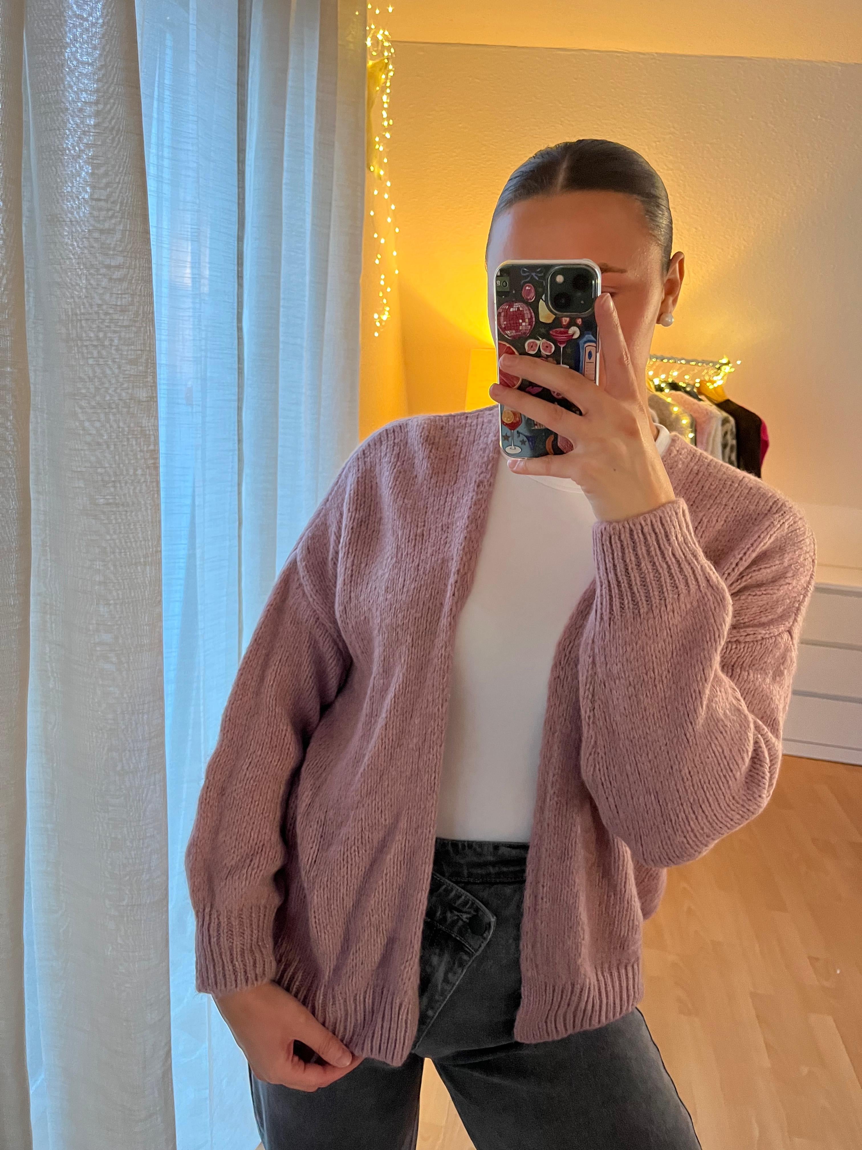 Strickjacke „Leni“ – Rose