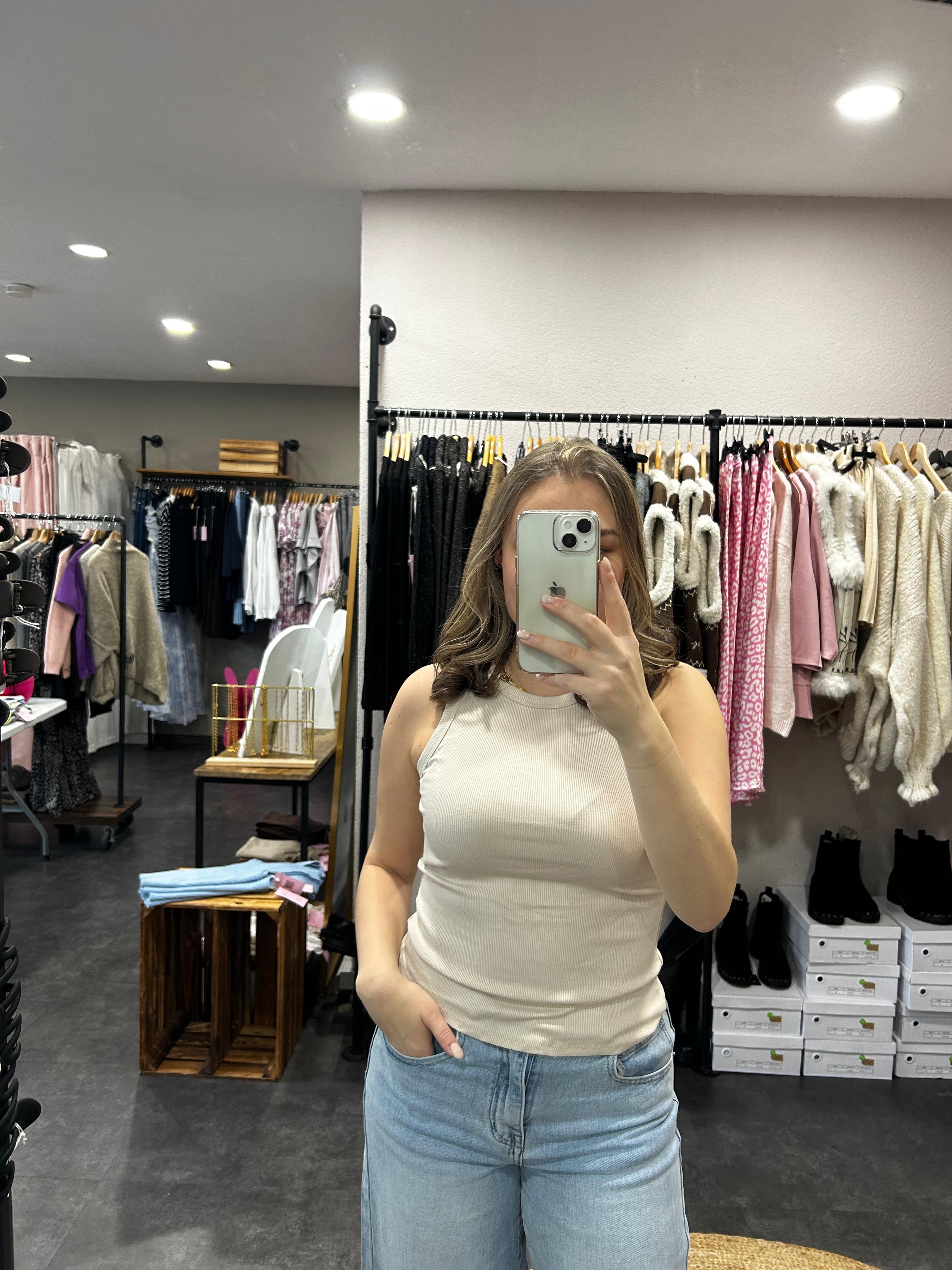 Basic Ripp Top – in verschiedenen Farben erhältlich