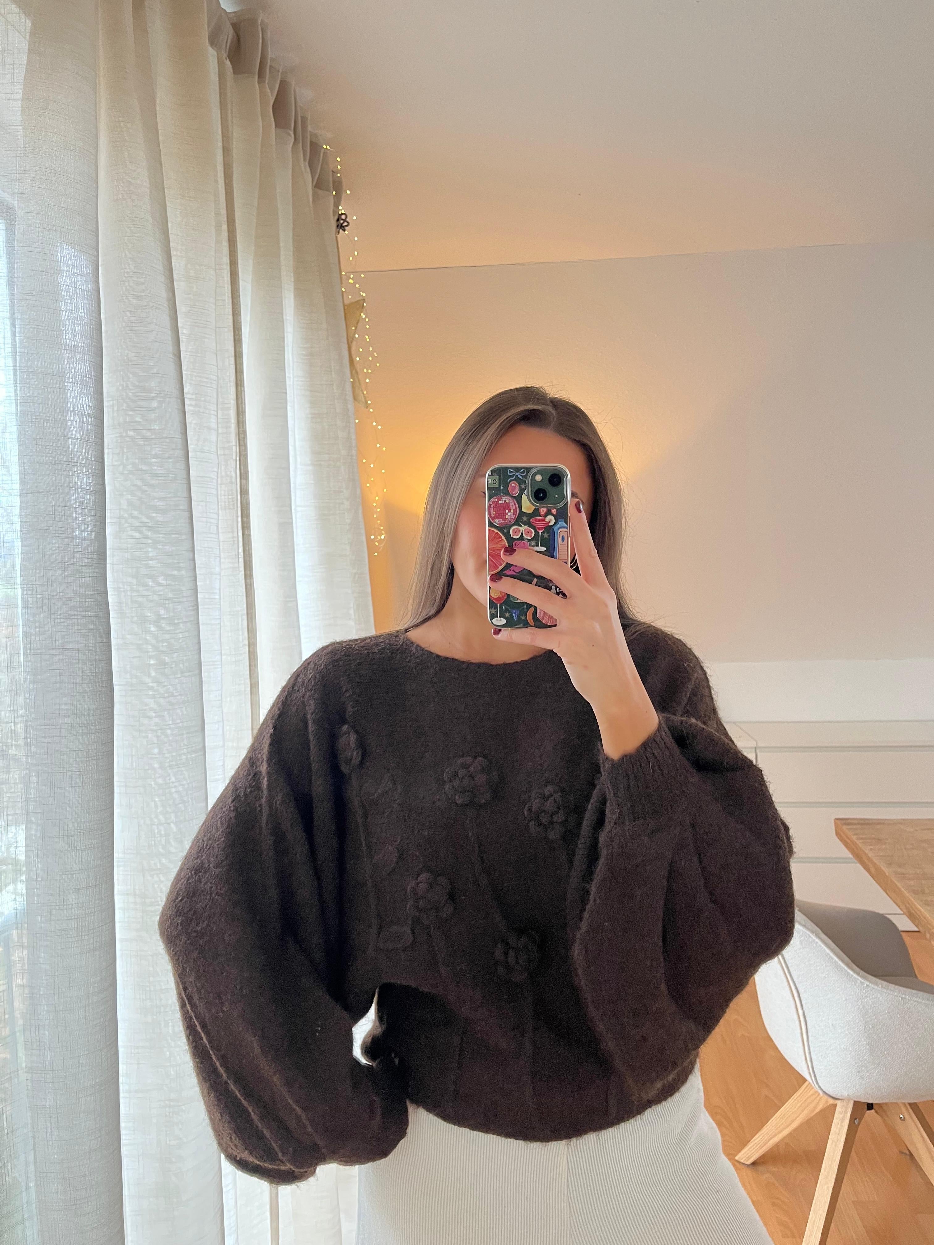 Strickpullover „Fiora“ – schokobraun