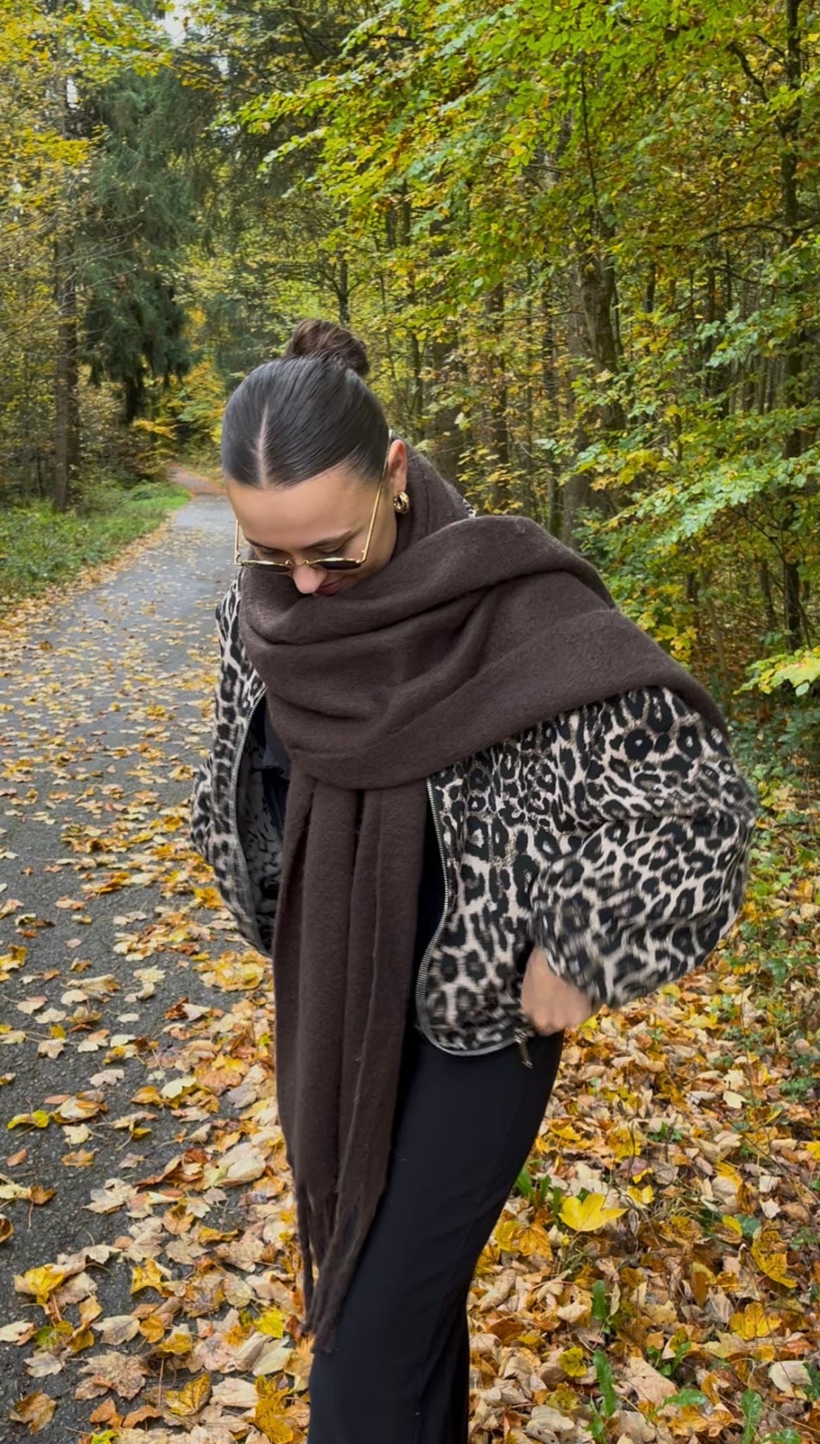 Schal "Milea" – Schokobraun, soft, schlicht, wunderschön