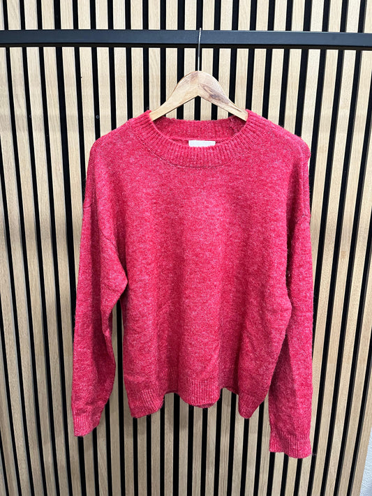 Melierter Strickpullover