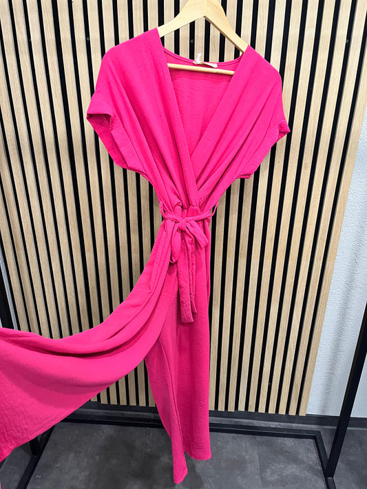 Jumpsuit mit Wickeloptik