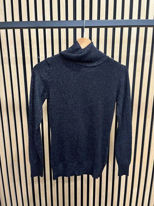 Glitzer Rollkragenpullover