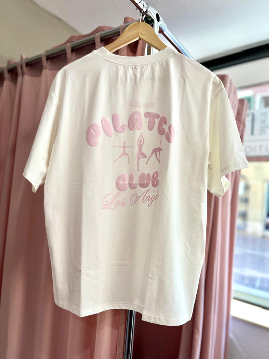 T-Shirt mit Print Pilates