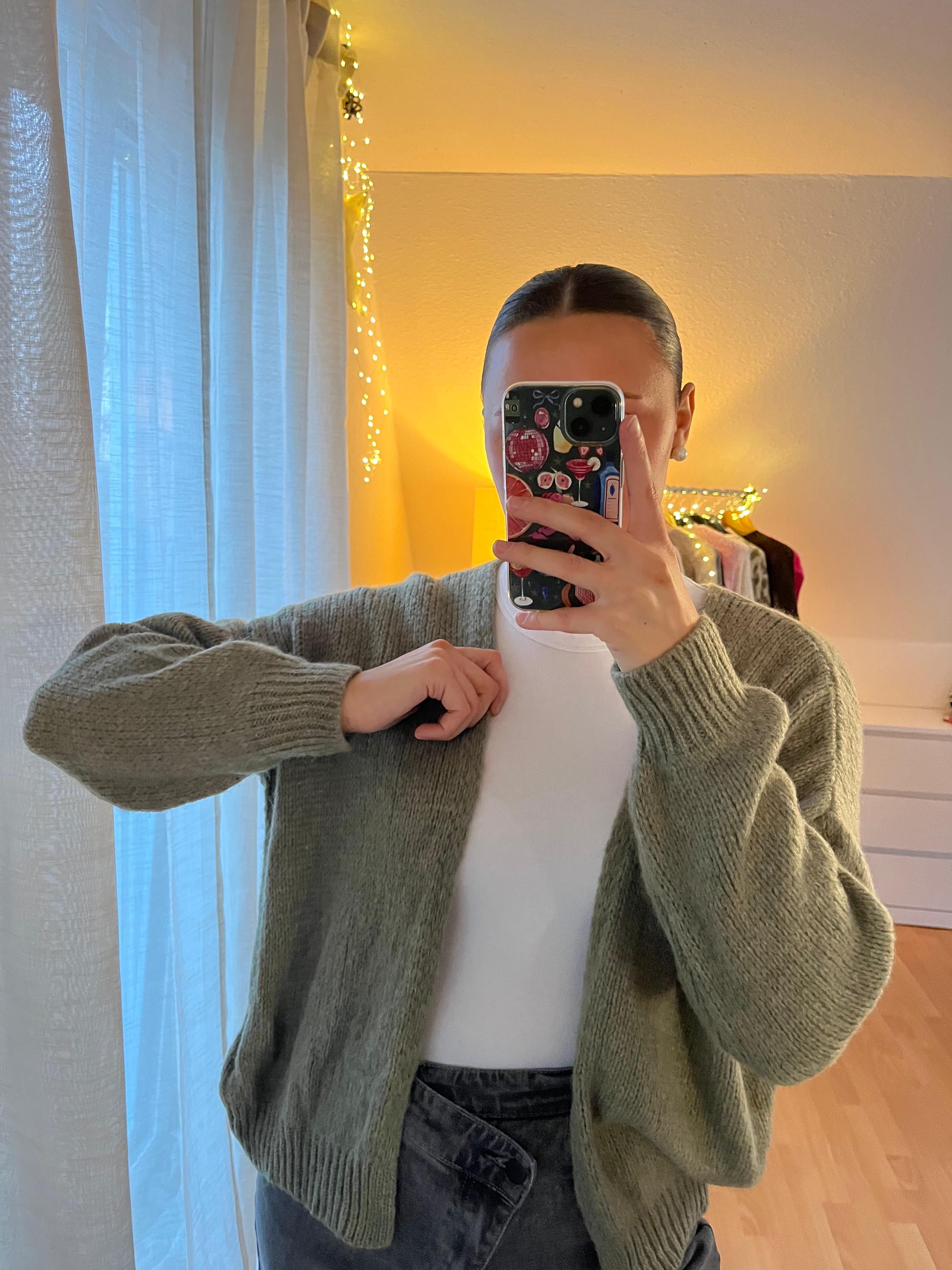 Strickjacke „Leni“ – Grün