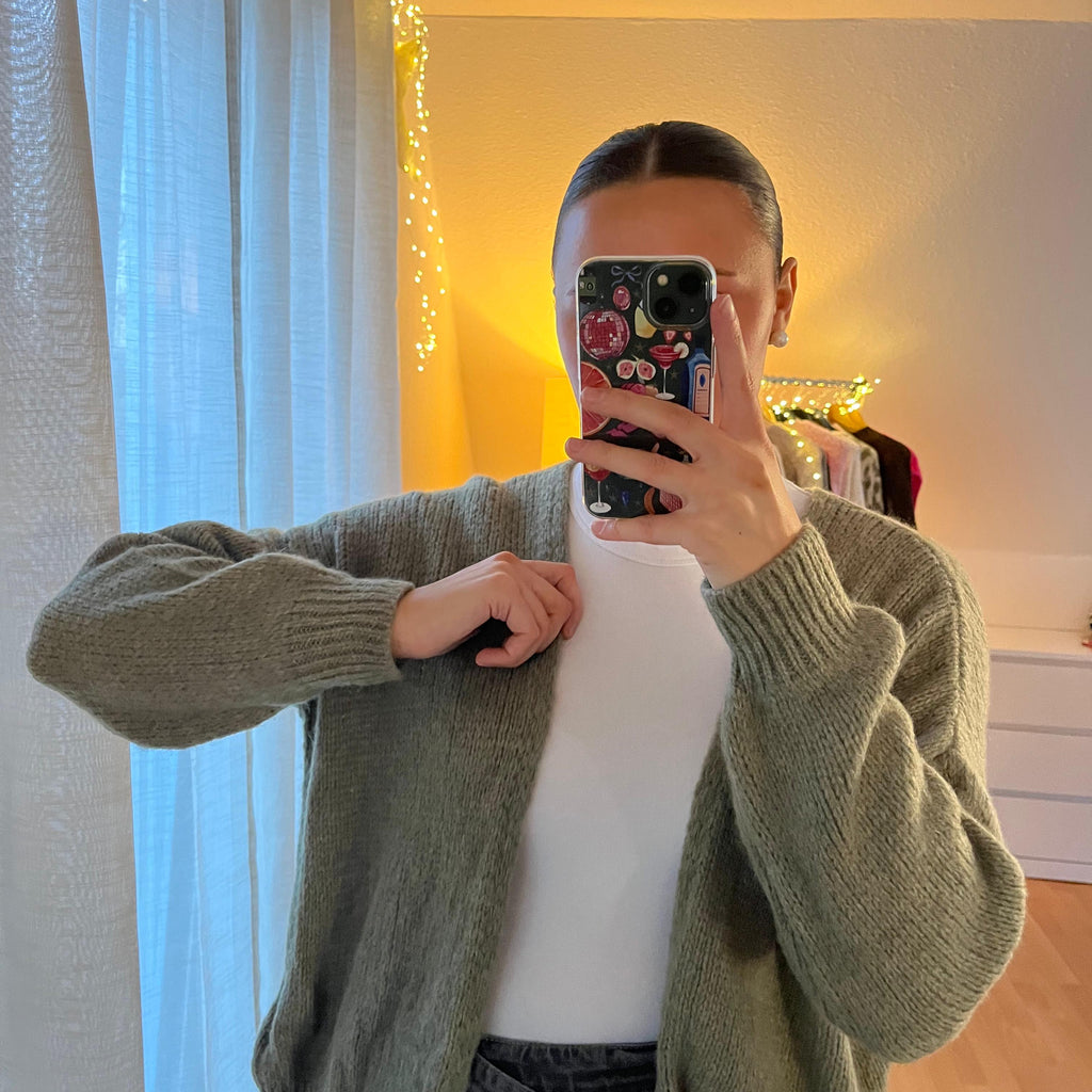 Strickjacke „Leni“ – Grün