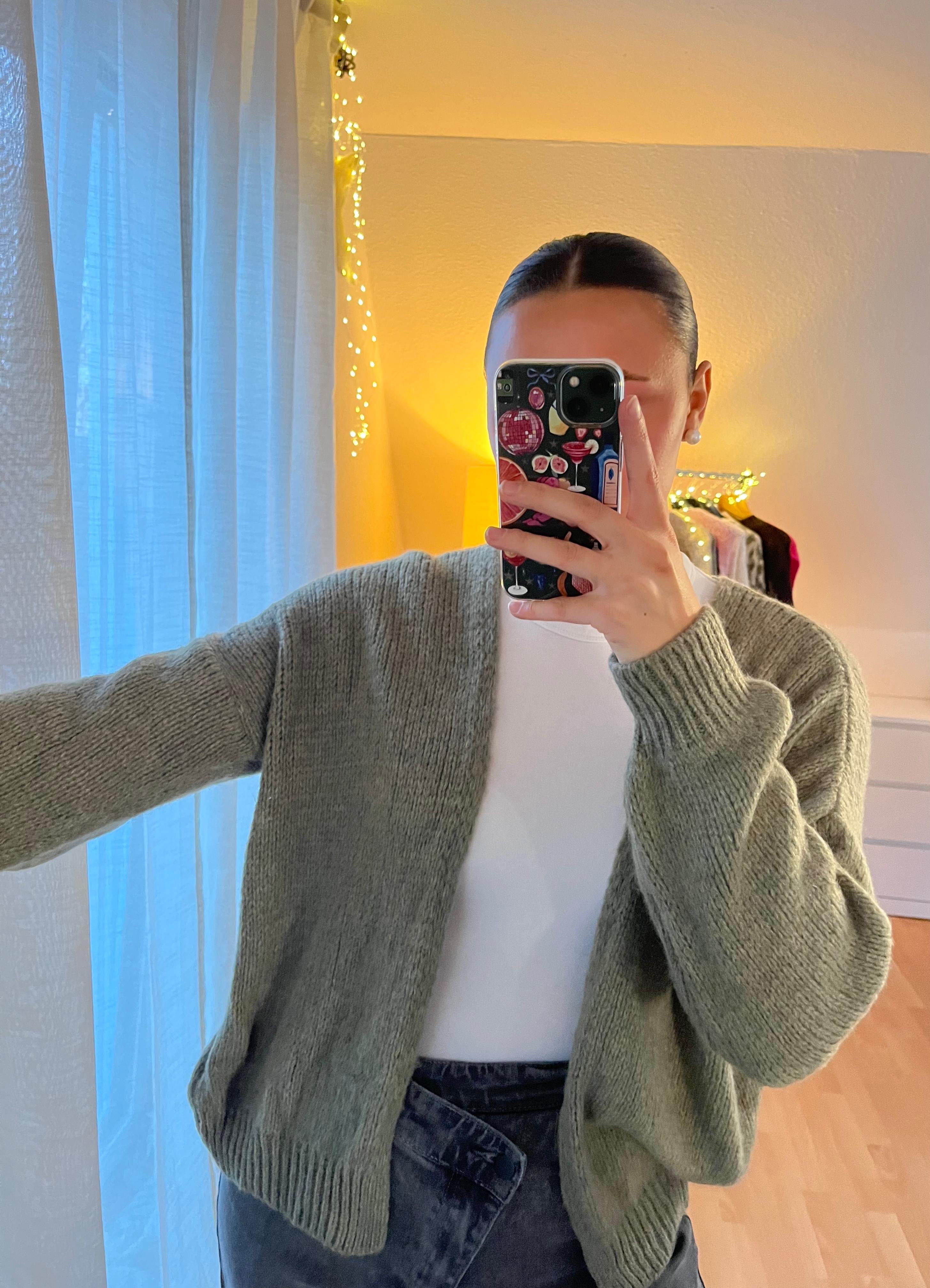 Strickjacke „Leni“ – Grün