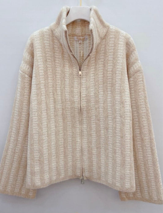 Retro Zip Cardigan