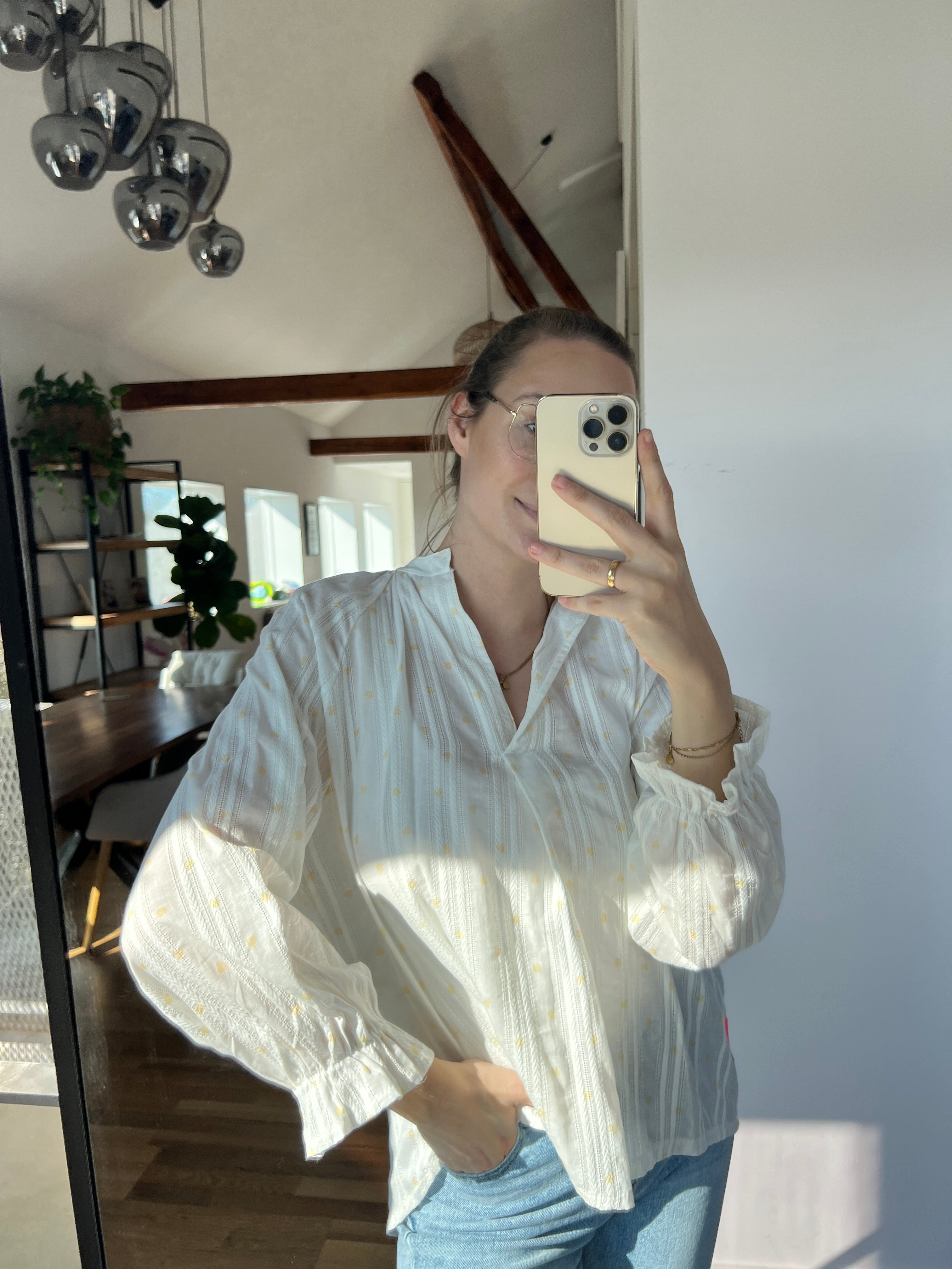 Herzchenbluse „Hannah“ – Butter Heart