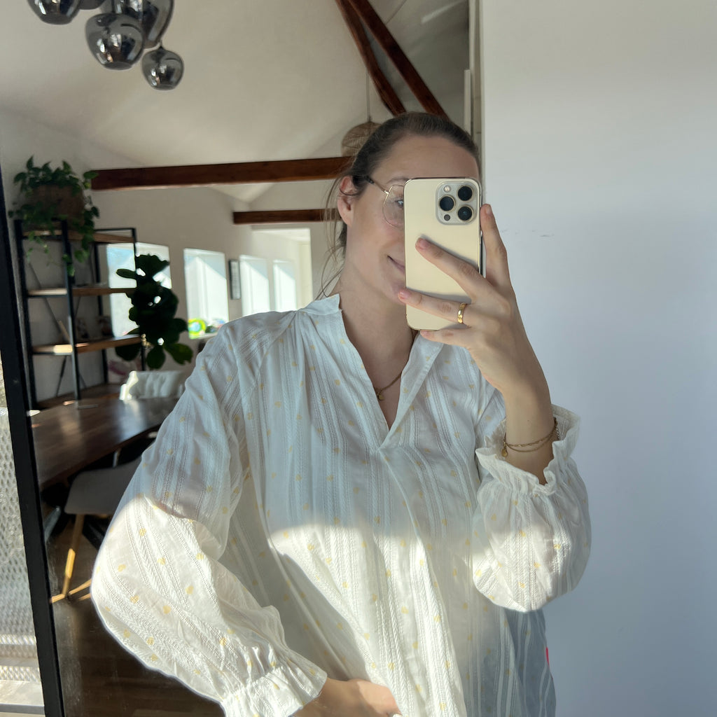 Herzchenbluse „Hannah“ – Butter Heart