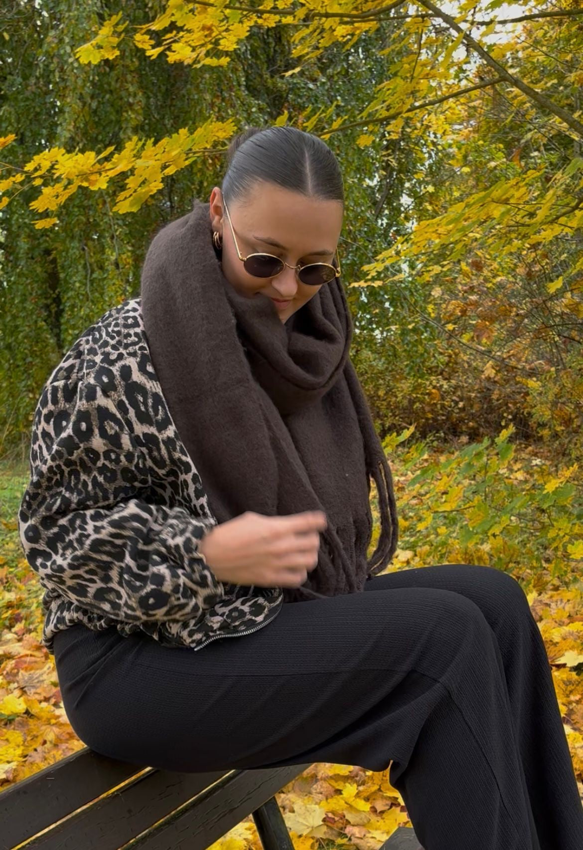 Schal "Milea" – Schokobraun, soft, schlicht, wunderschön