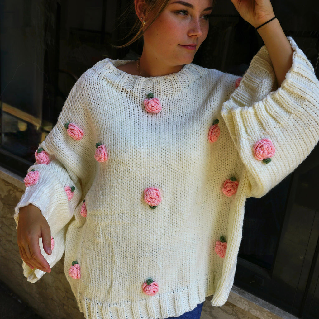Rosy Bloom Knit