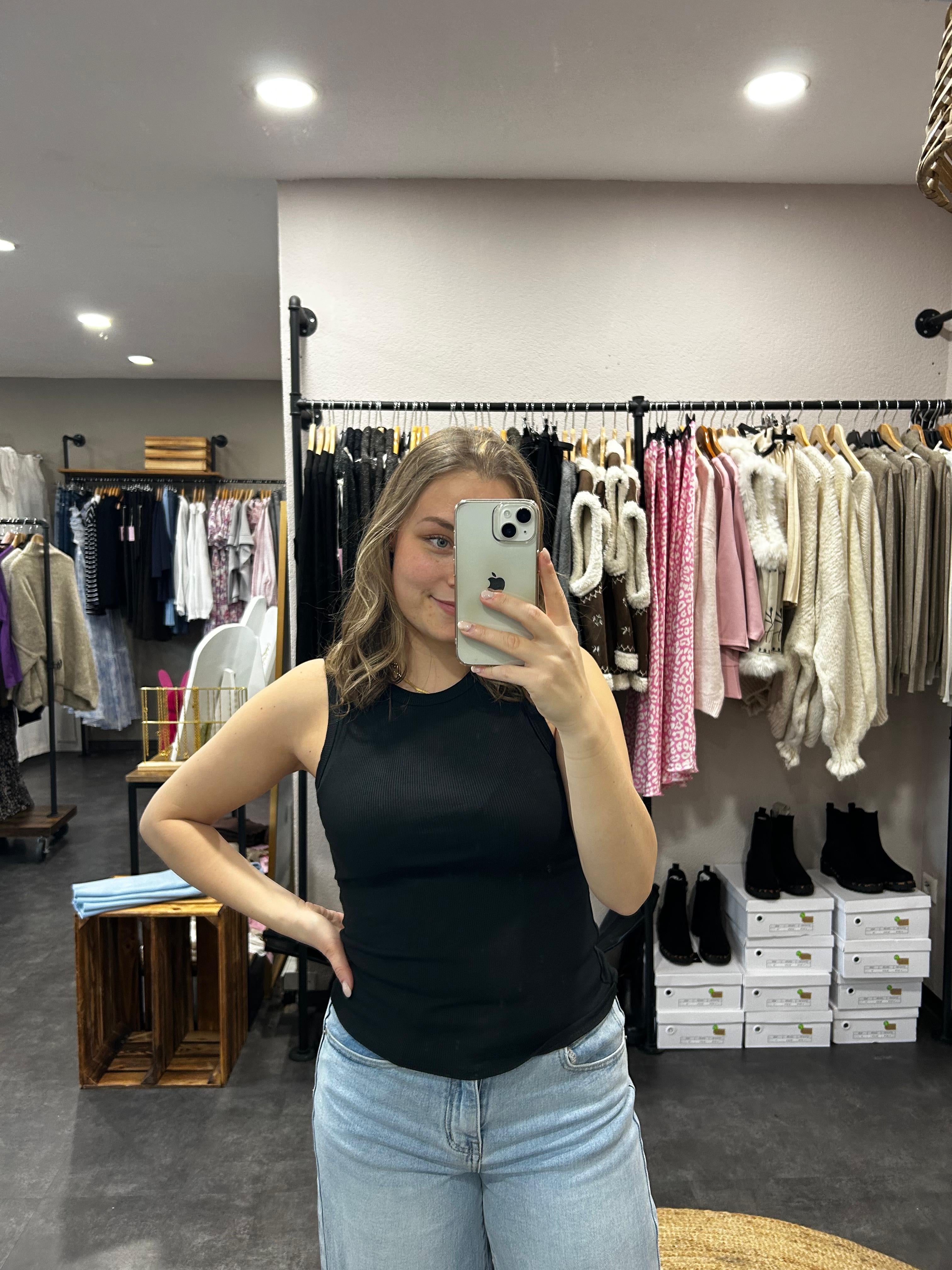 Basic Ripp Top – in verschiedenen Farben erhältlich