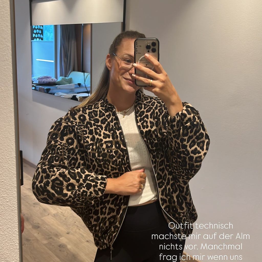 Leoparden Bomberjacke