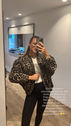 Leoparden Bomberjacke