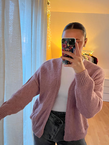 Strickjacke „Leni“ – Rose