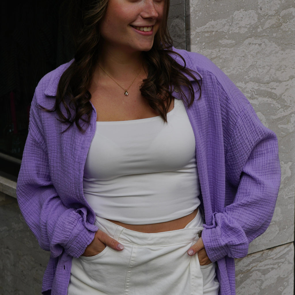 Musselinbluse Summer - Lila