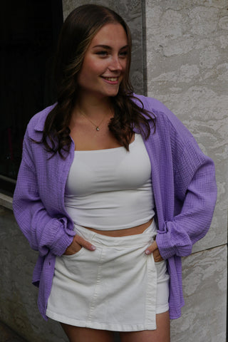 Musselinbluse Summer - Lila