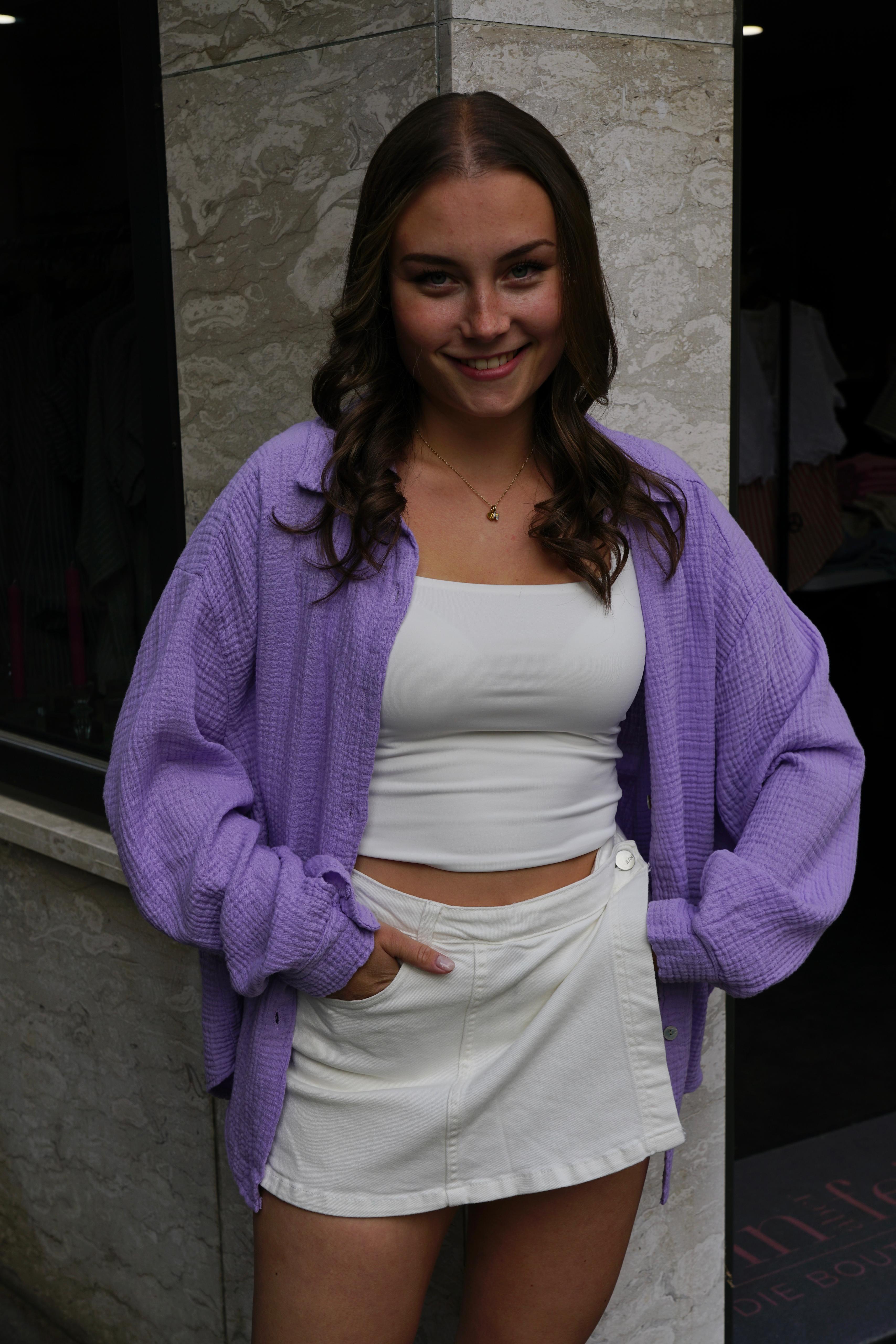 Musselinbluse Summer - Lila