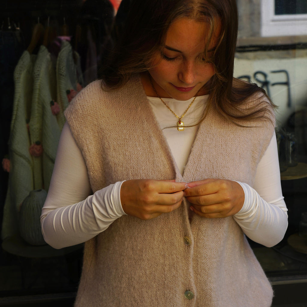 Strickweste „Tilda“ – beige