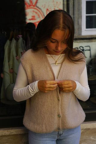Strickweste „Tilda“ – beige