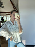 Bluse mit Herzchenprint