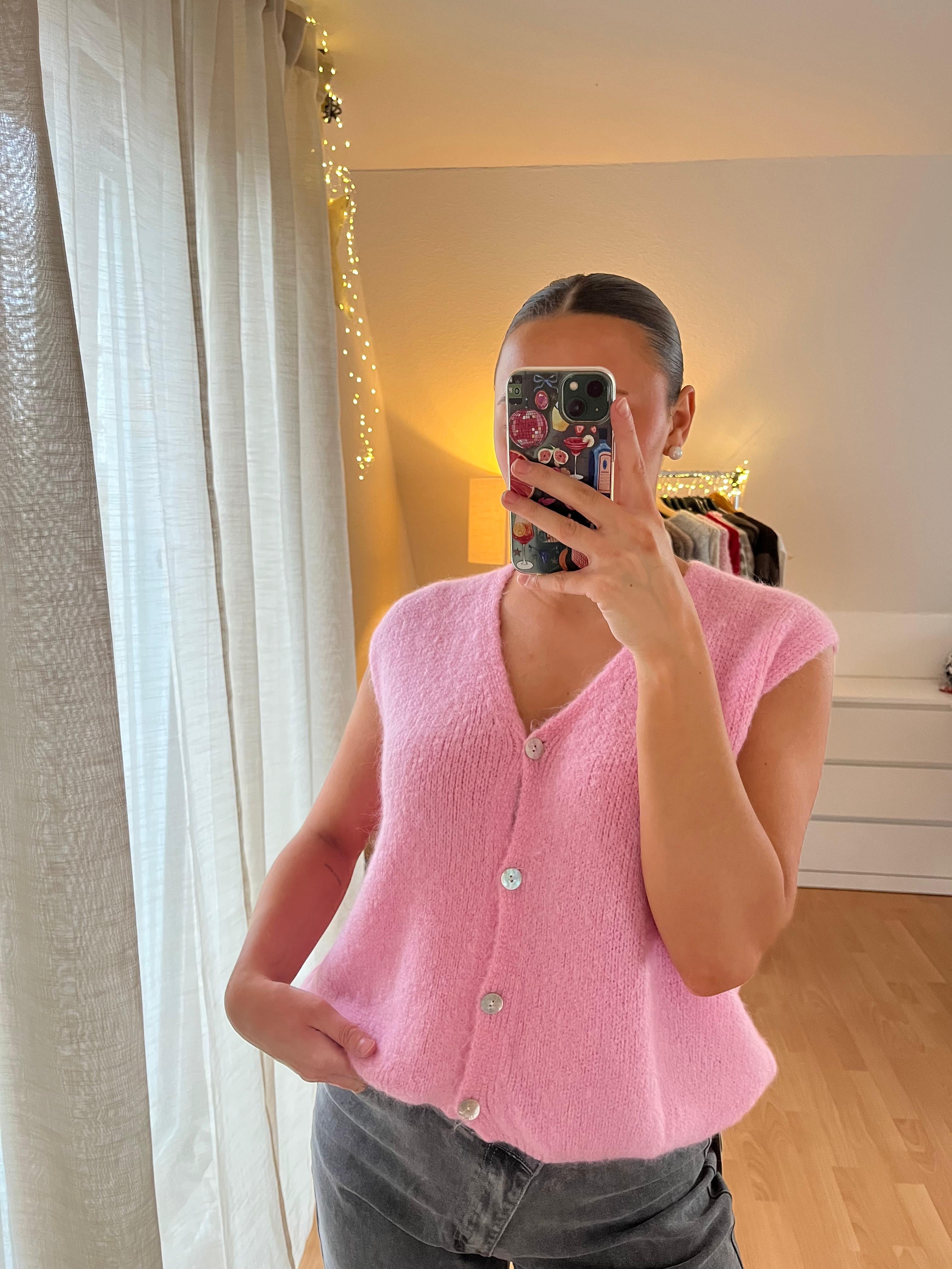 Strickweste „Tilda“ – rosa