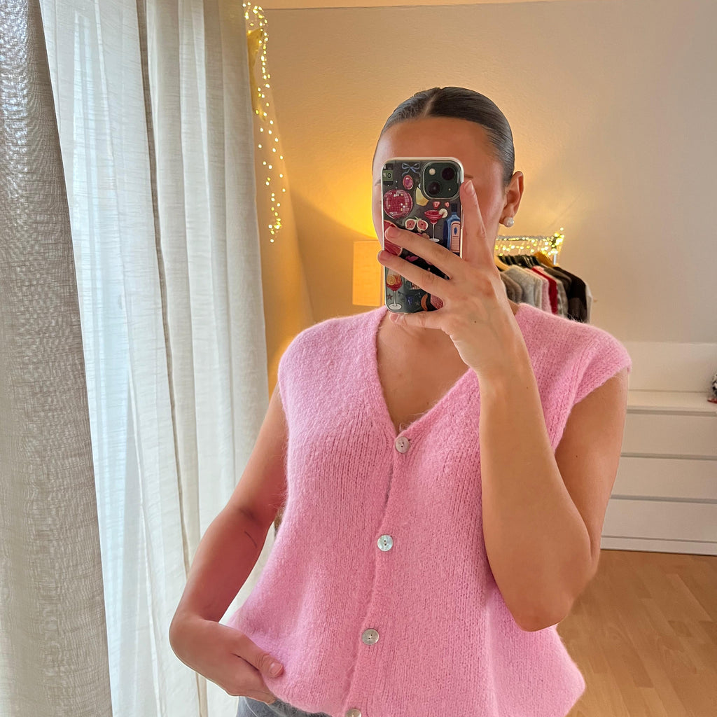 Strickweste „Tilda“ – rosa