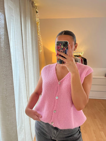 Strickweste „Tilda“ – rosa