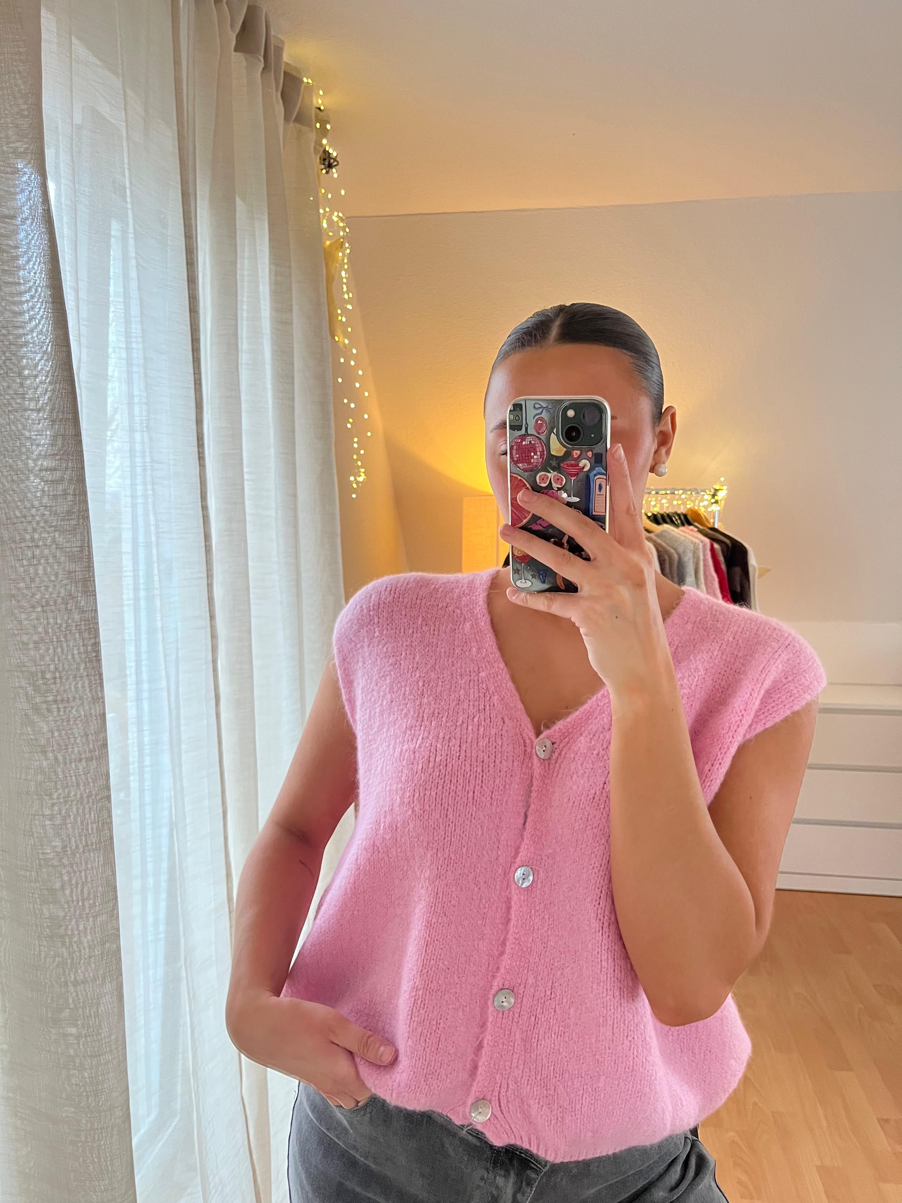 Strickweste „Tilda“ – rosa