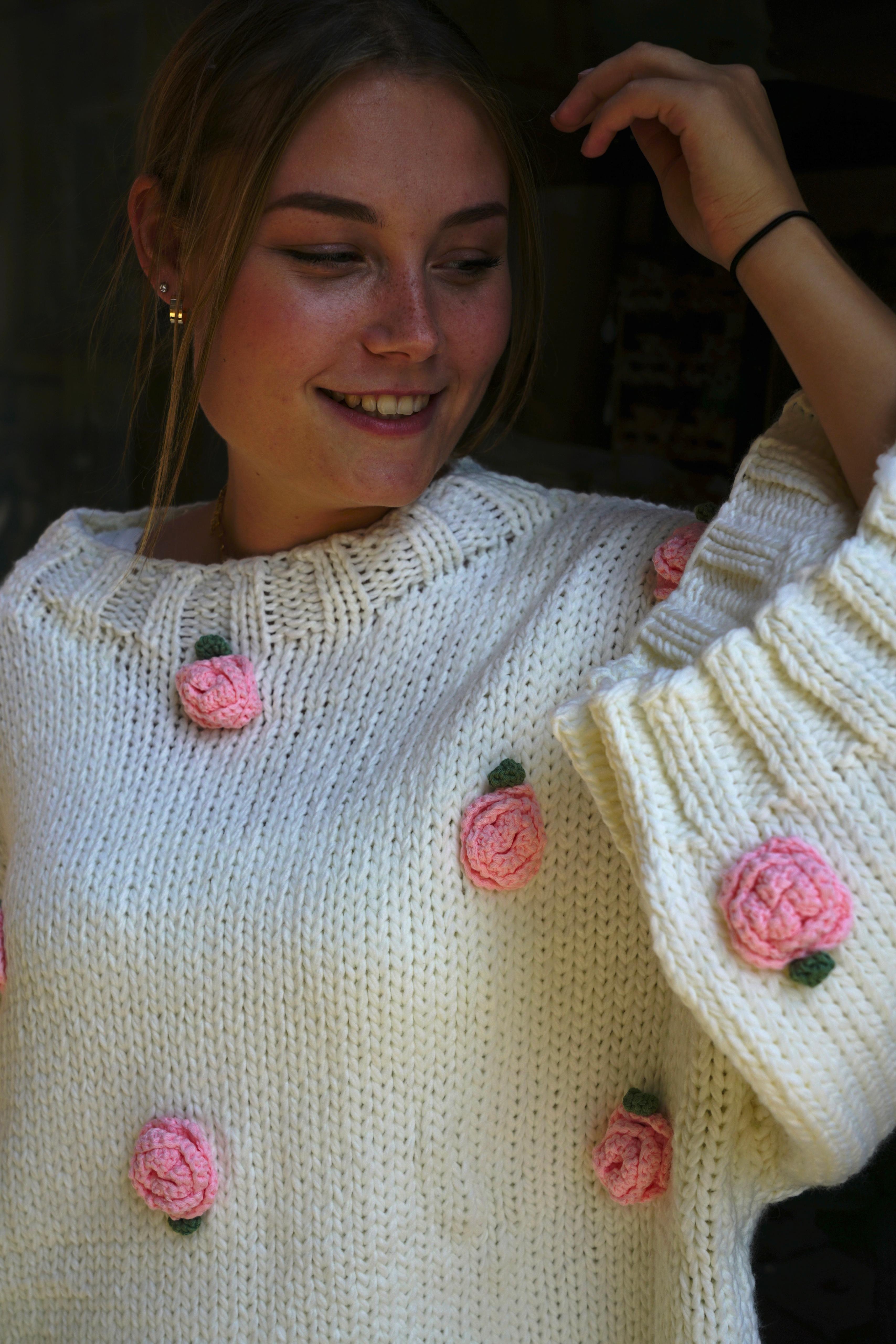 Rosy Bloom Knit