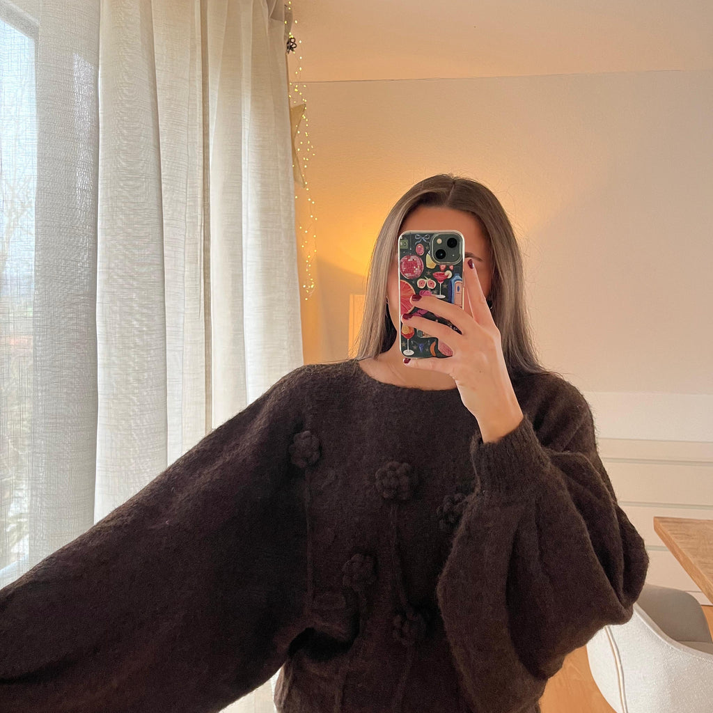 Strickpullover „Fiora“ – schokobraun