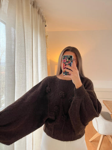 Strickpullover „Fiora“ – schokobraun