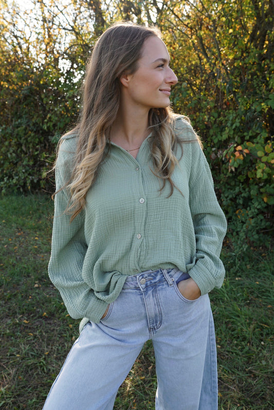 Basic Musselinbluse
