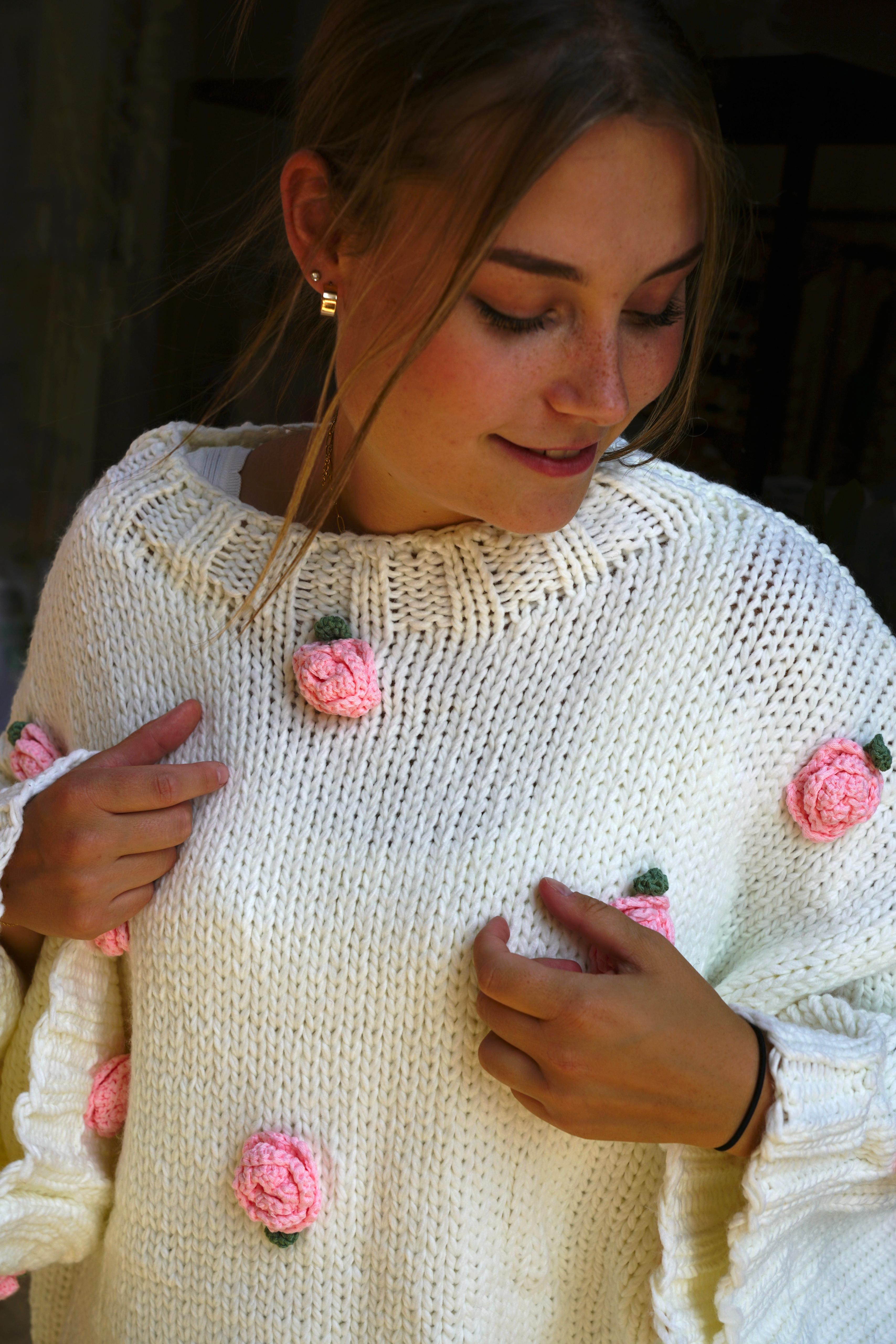 Rosy Bloom Knit