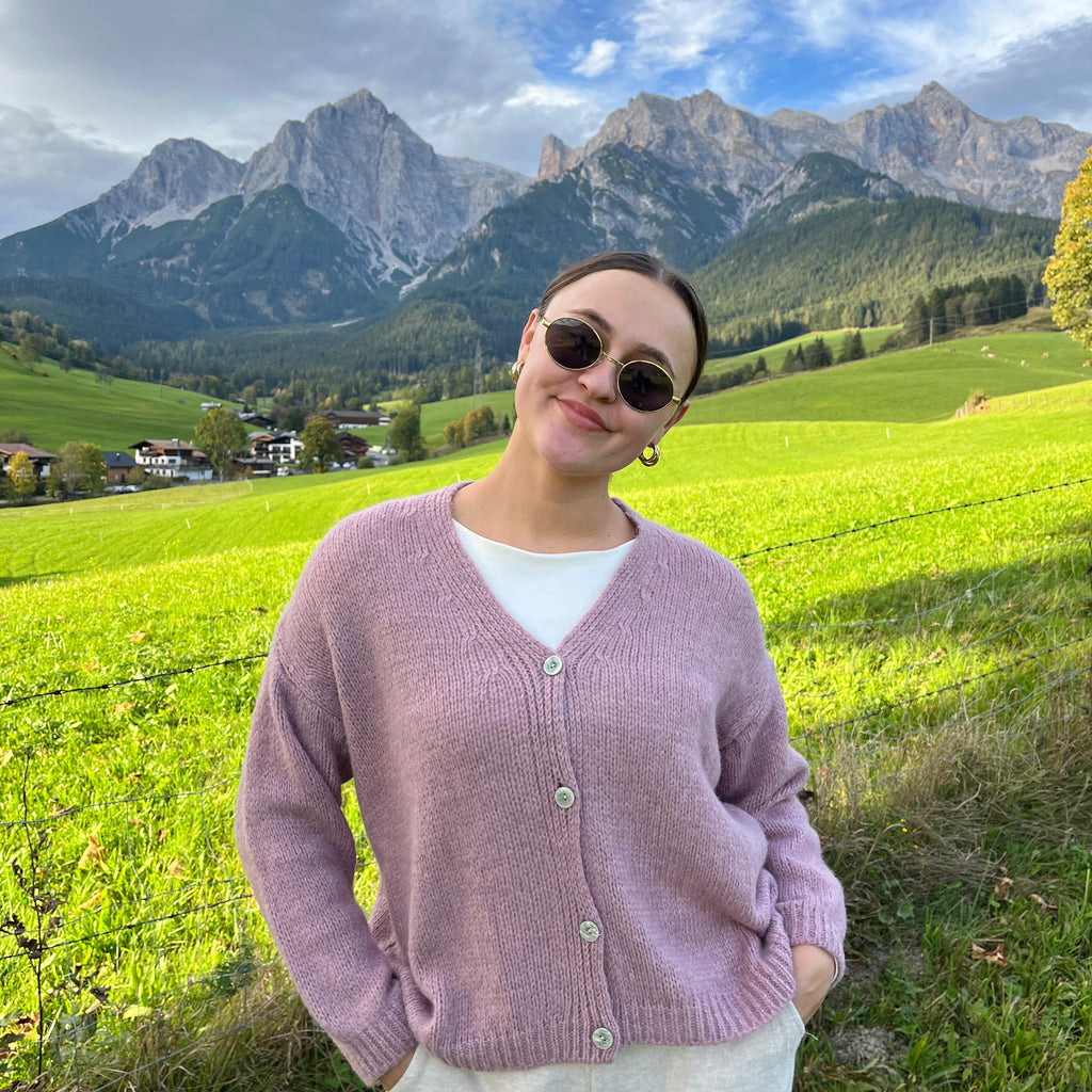 Strickjacke - Rose