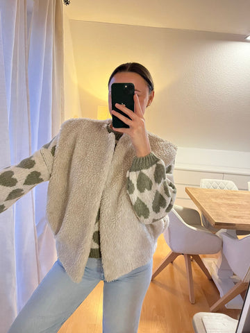 Teddyweste „Mila“ – hellbeige