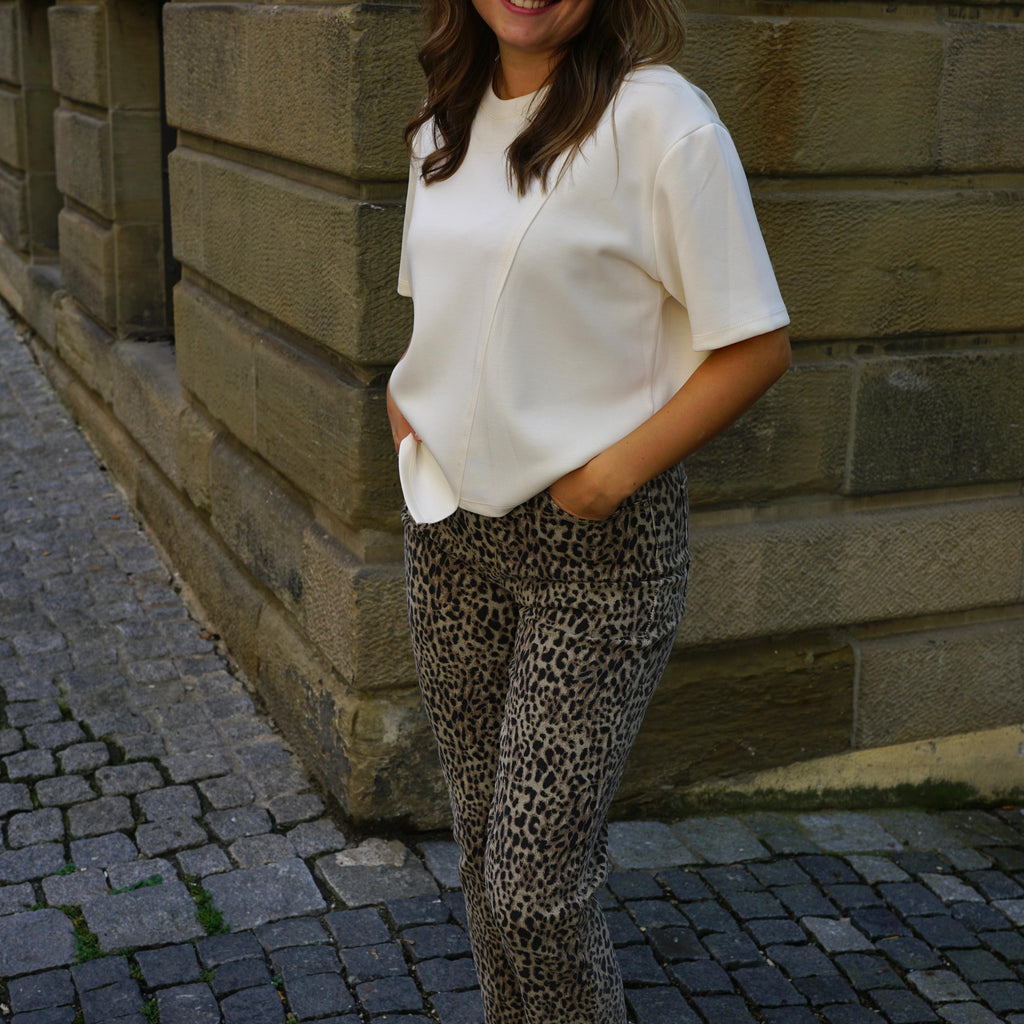 Basic Oversize Shirt - weiß