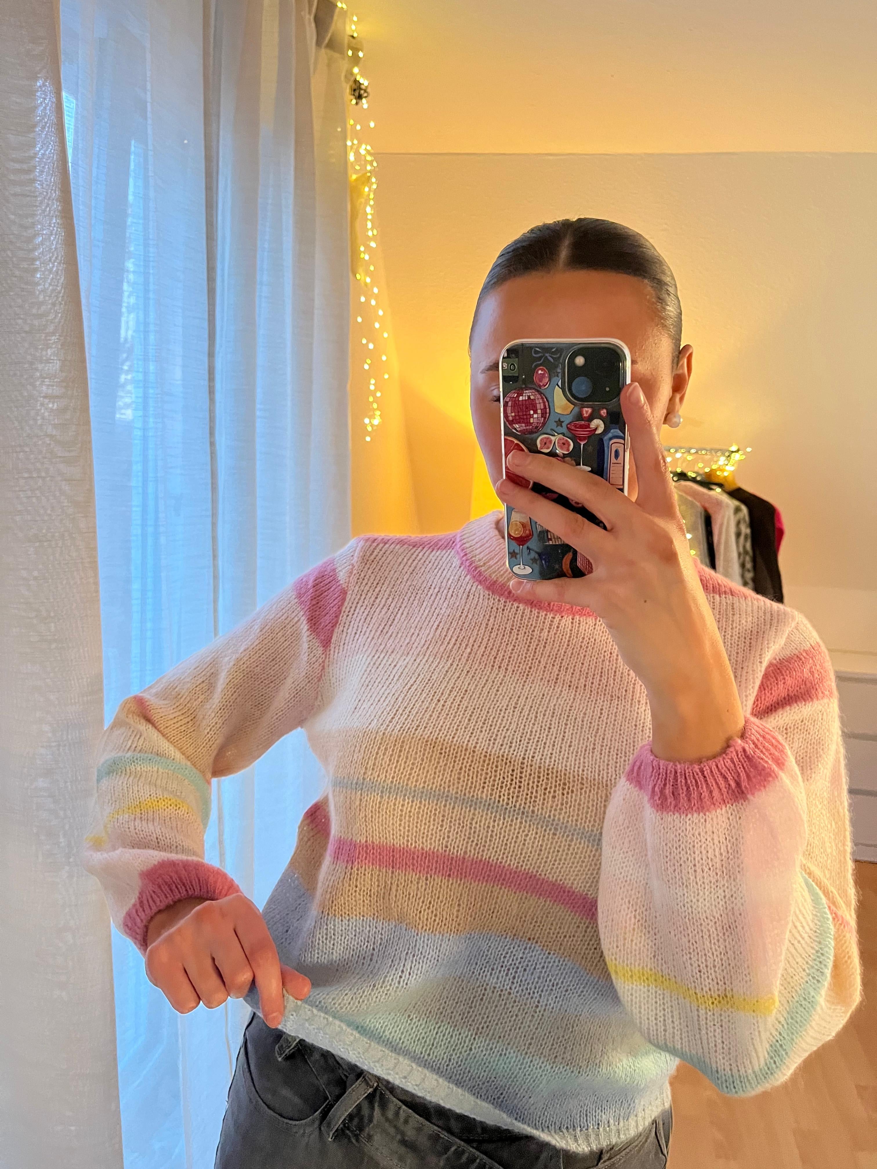 Strickpullover „Ella“ – pastellige Streifenliebe