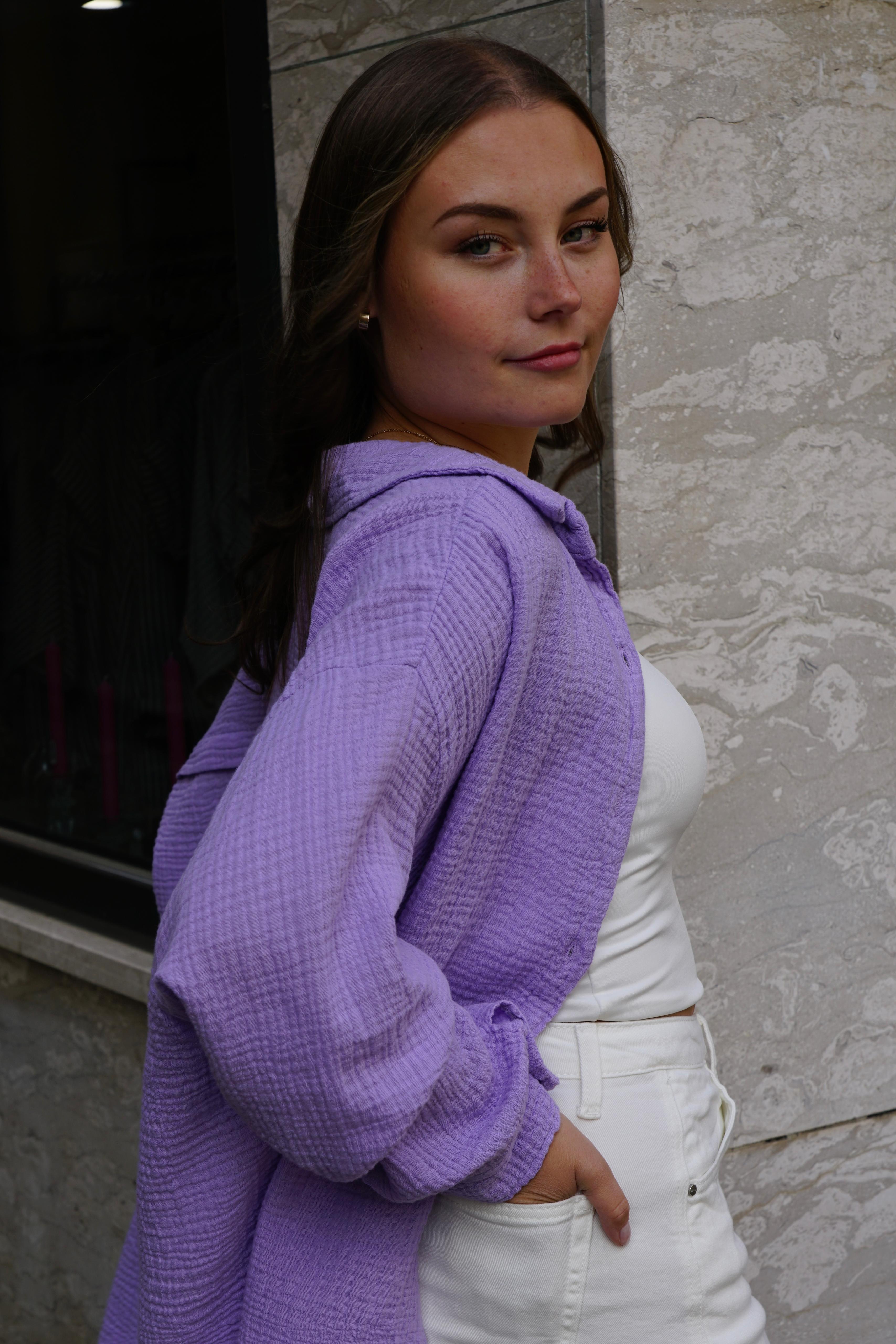 Musselinbluse Summer - Lila