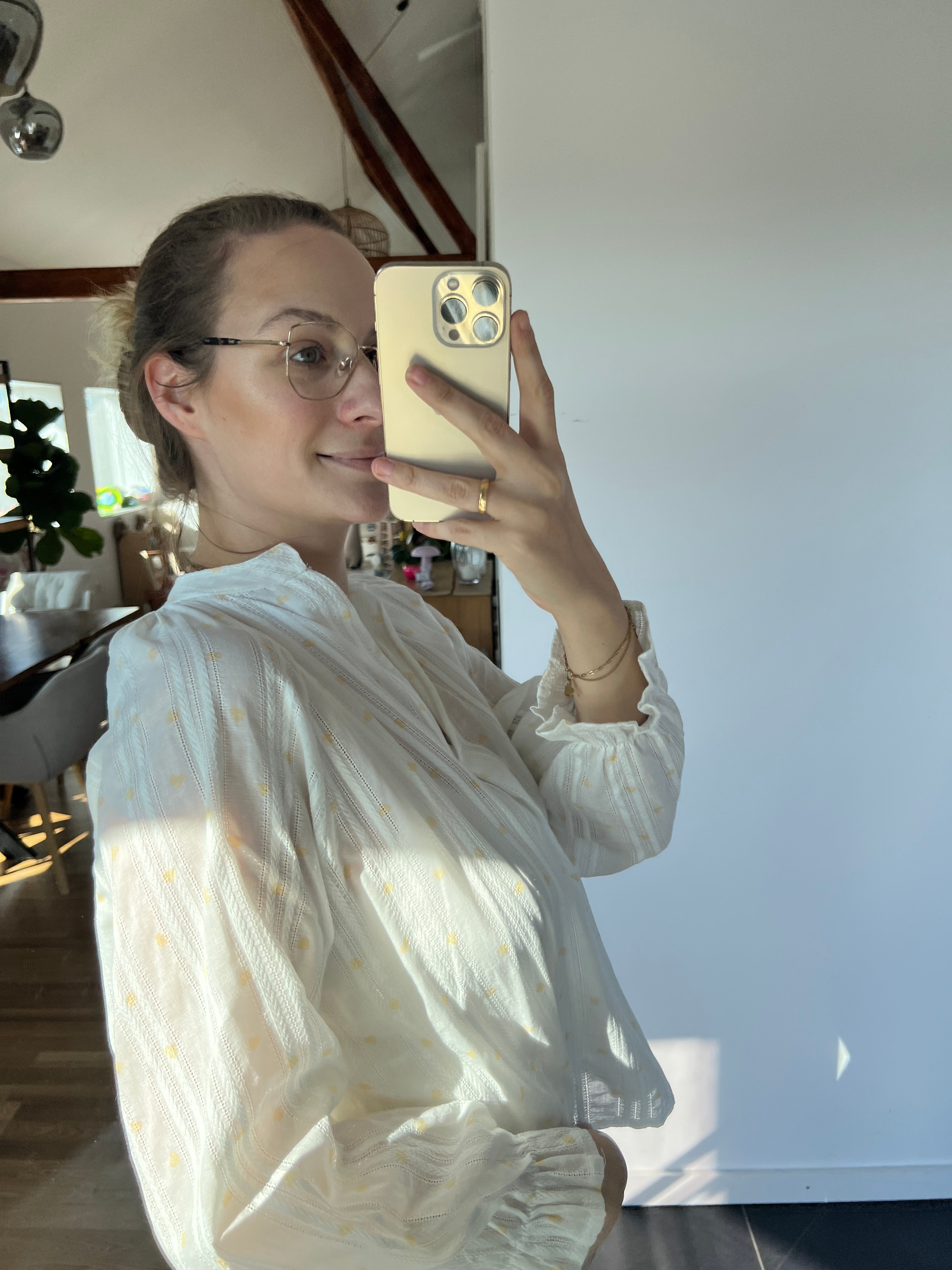 Herzchenbluse „Hannah“ – Butter Heart