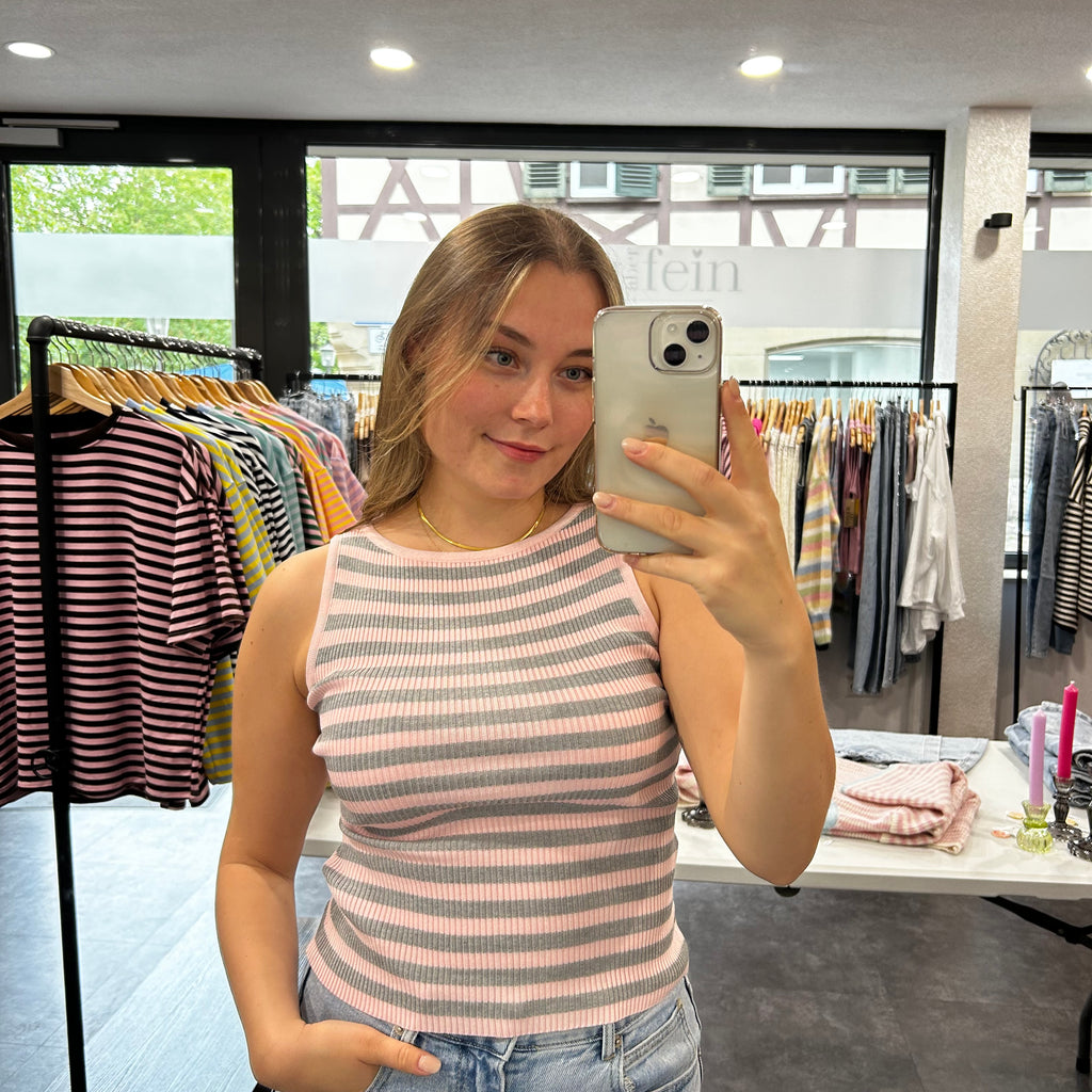 Gestreiftes Tanktop - in verschiedenen Farben erhältlich