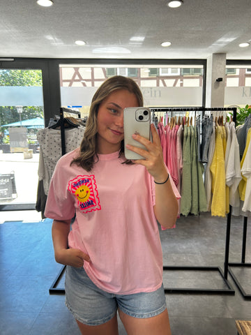 T-Shirt mit Print Smile