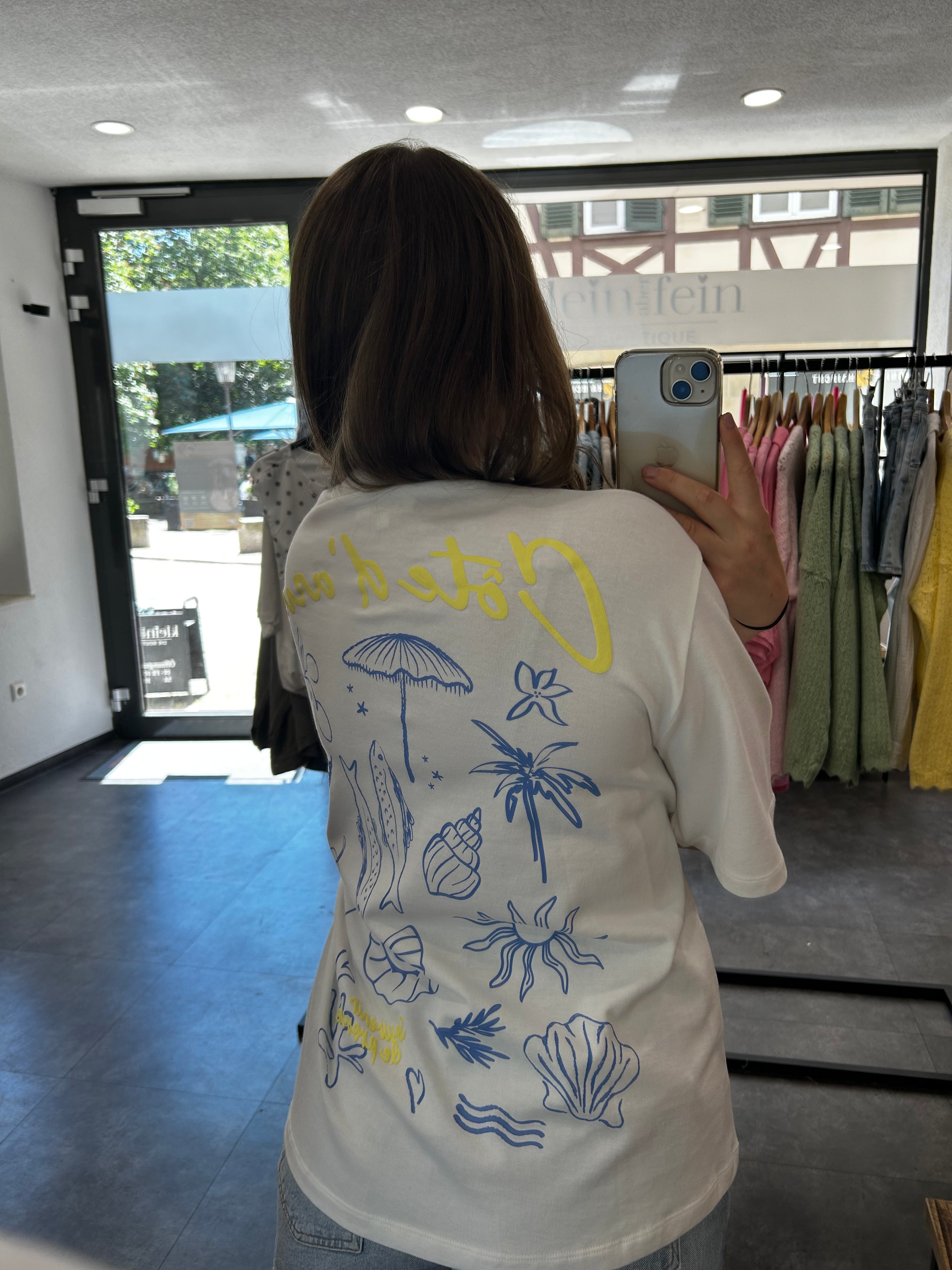 T-Shirt im Strandstil