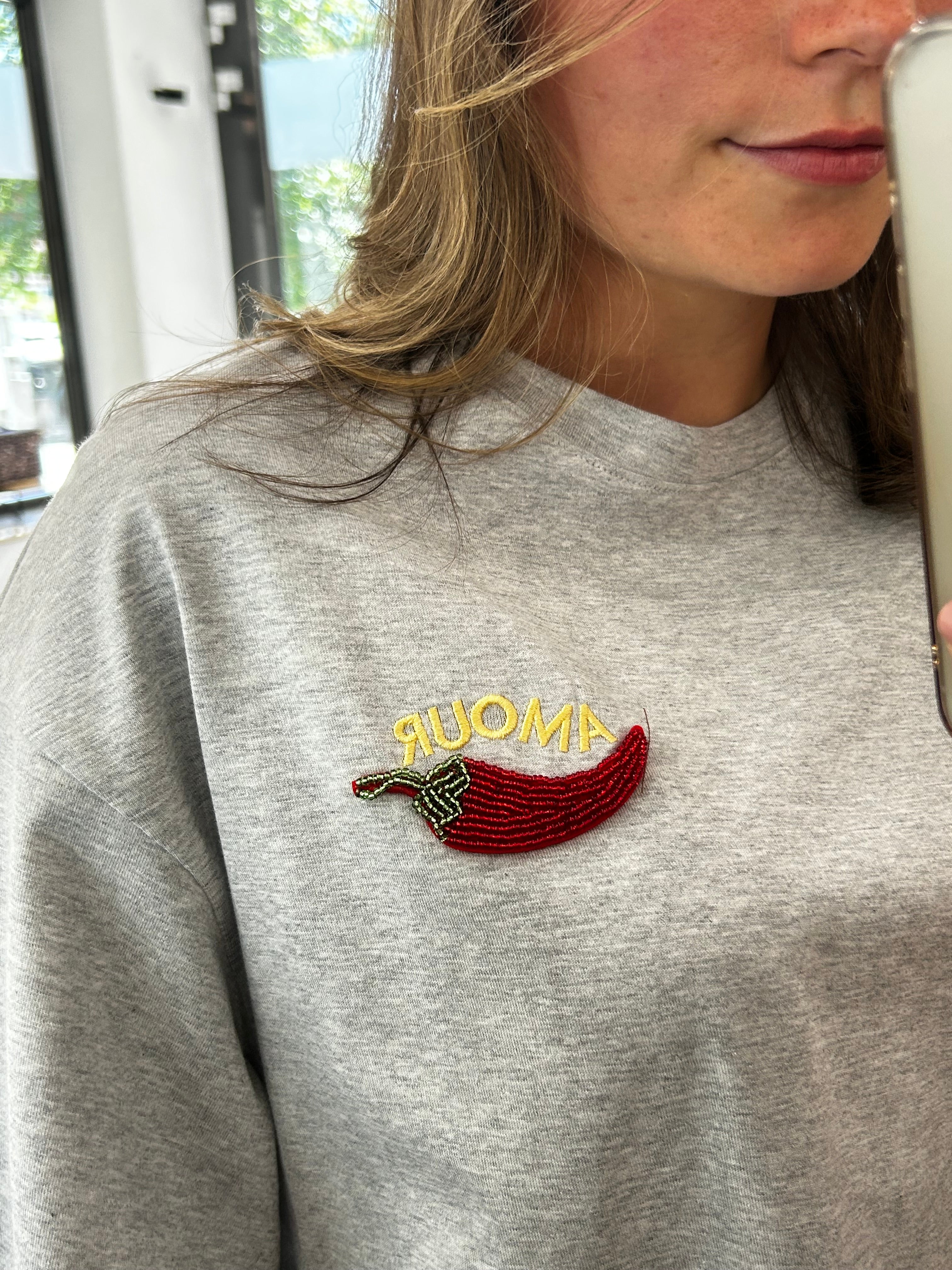 T-Shirt mit Chili-Detail