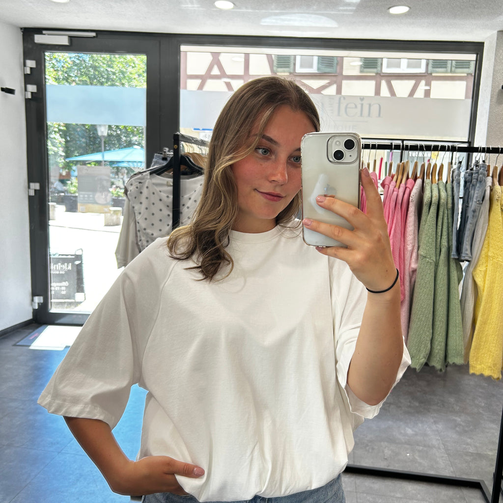 T-Shirt mit Ballonsaum