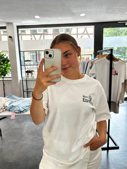 T-Shirt mit Espressoprint